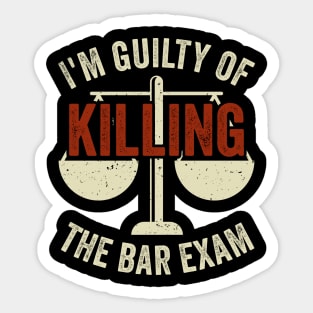 Bar Exam Passer Law School Graduation Graduate Sticker